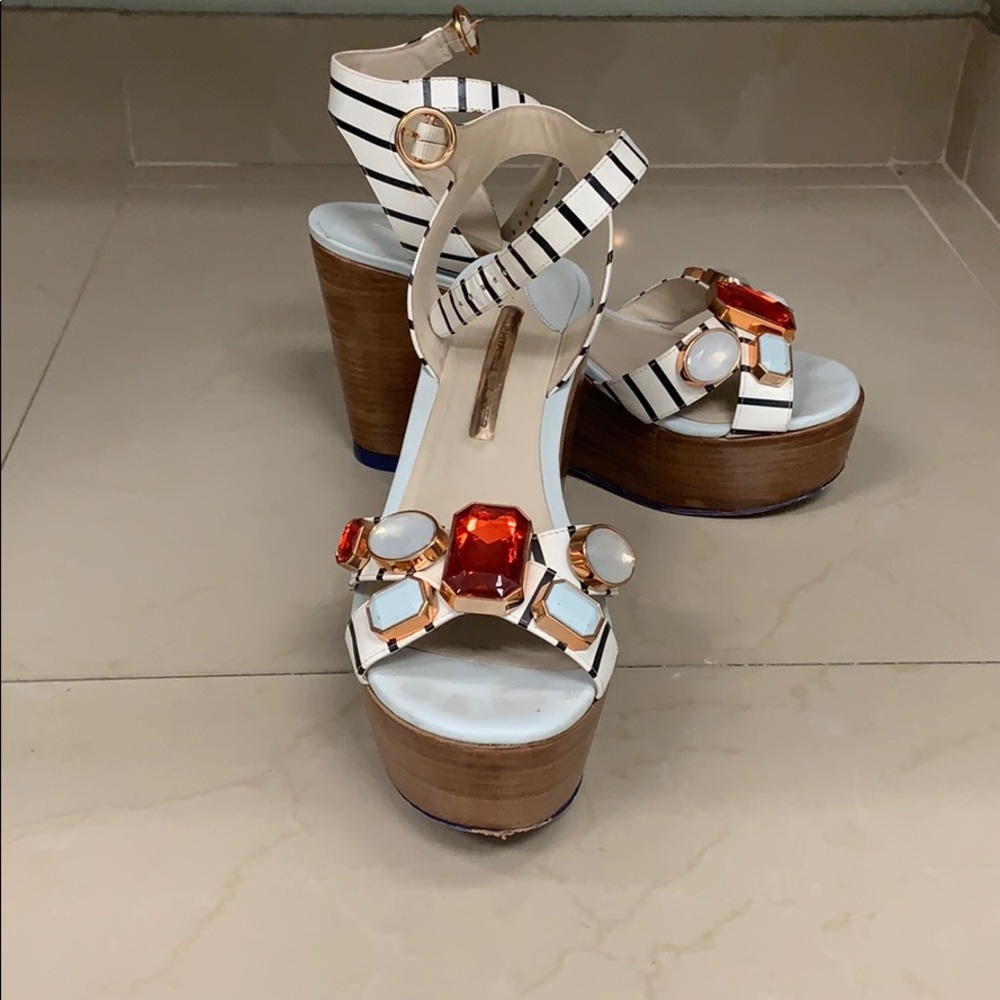 Jeweled Sophia Webster wedges